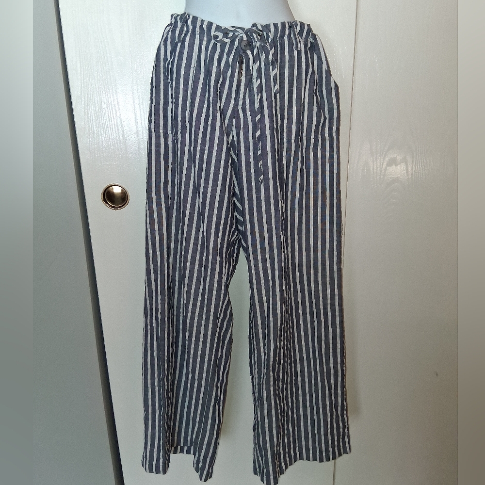 4 Our Dreamers, Striped Wideleg Pant, Sz XL